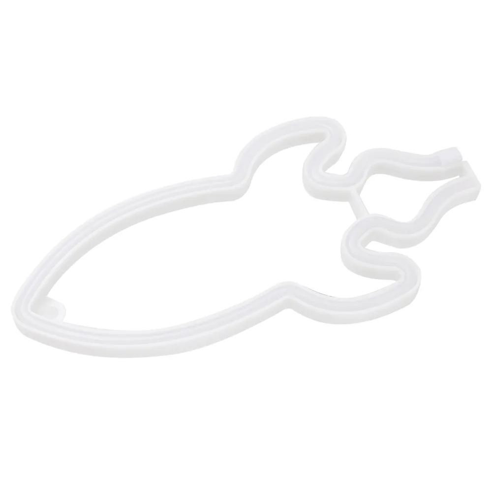 Rocket Shape Neon Sign Lamp USB or Battery Operated Two Color LED Night Light Pink Blue Light Hanging Design Wall Light