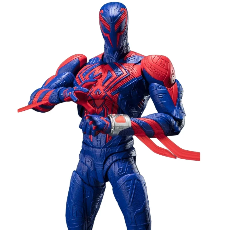 W magazynie oryginalny SHF Spider-Man 2099 po wszechświatch figurki animacja zabawki prezenty Model kolekcjonerski Anime Hobby