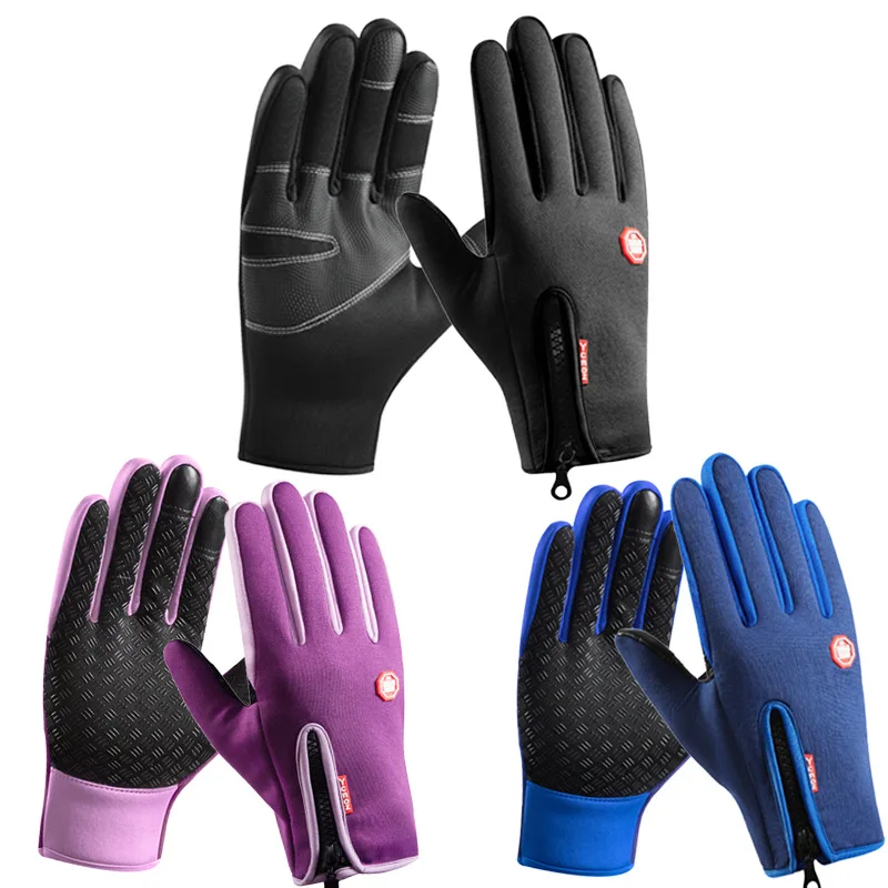 2023 Winter Bike Gloves For Men Women Touchscreen Warm Outdoor Cycling Driving Motorcycle Cold Gloves Windproof Non-Slip Gloves