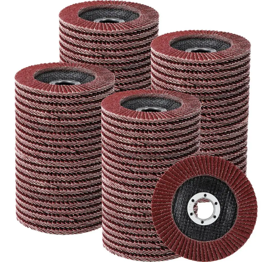 

80 Pack Flap Discs 4 1 2 Inch for Angle Grinder 4.5 x 7 8 Inch Aluminum Oxide Sanding Grinding Wheels Grinding Discs Abrasives F