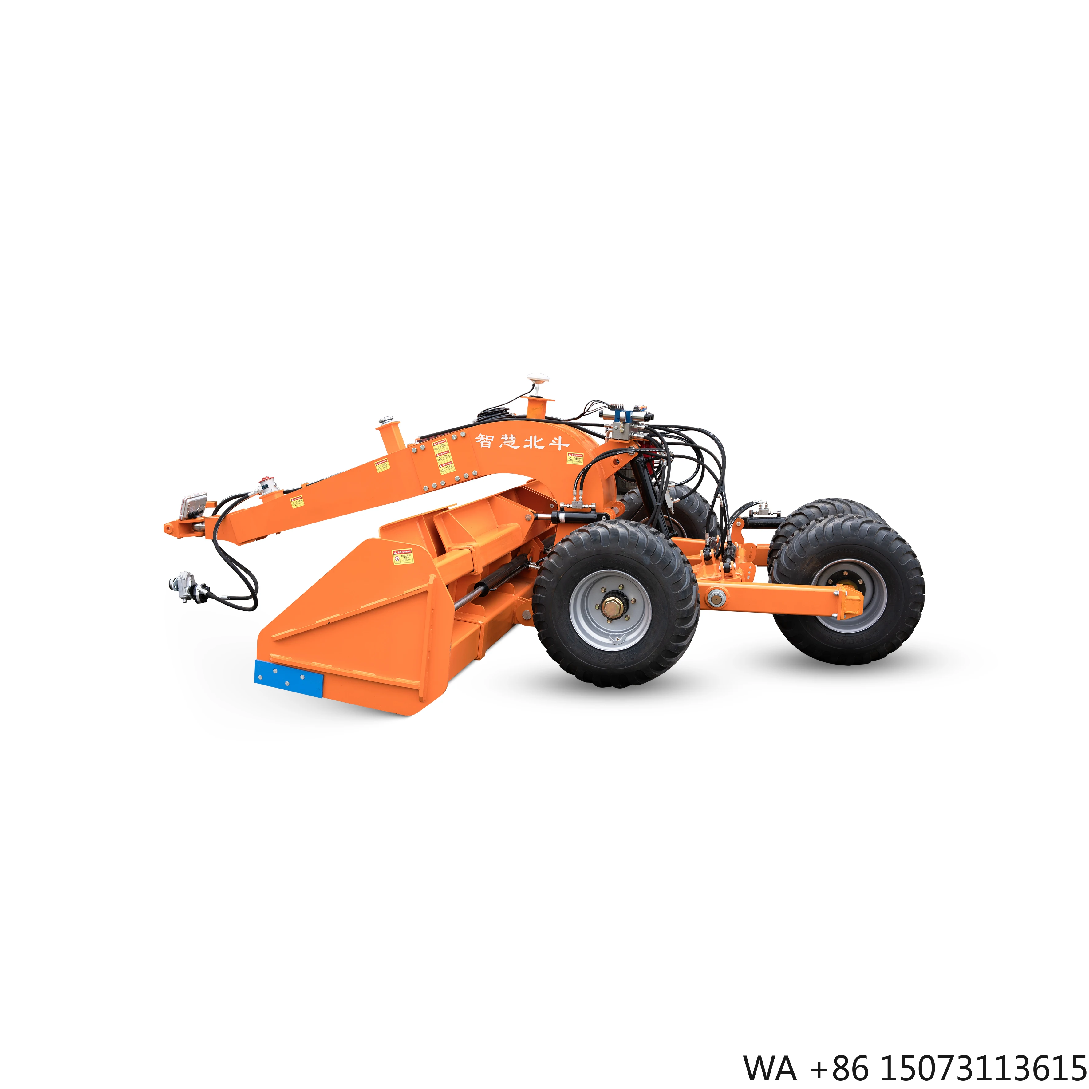 Niveleur agricole extensible de 5M - Niveleur satellite GPS à col de cygne pour tracteur