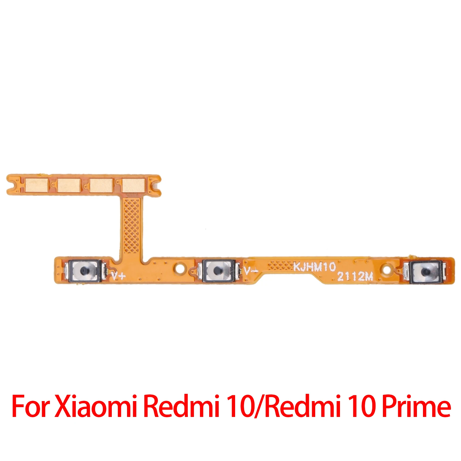 For Redmi 10/Redmi 10 Prime Power Button & Volume Button Flex Cable for Xiaomi Redmi 10/Redmi 10 Prime
