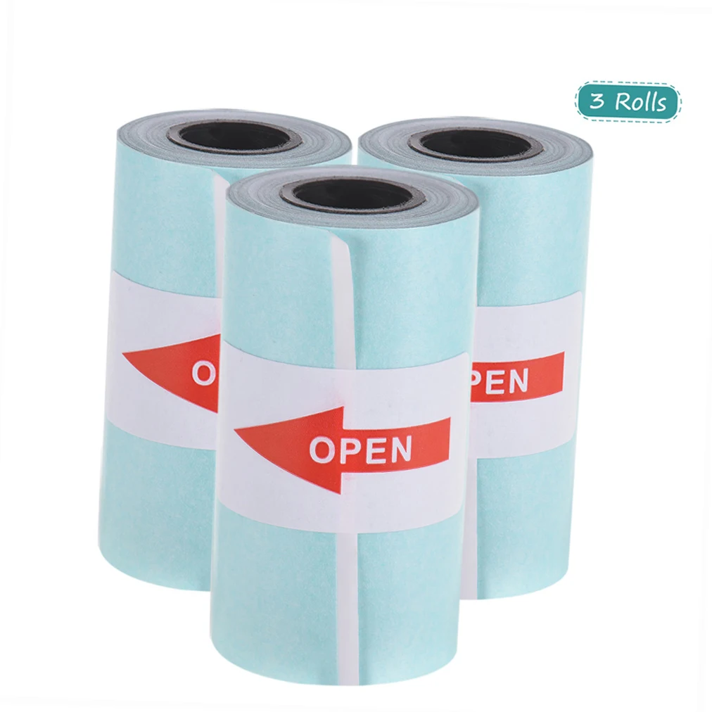 Printable Sticker Paper Roll Direct Thermal Paper with Self-adhesive 57*30mm for PeriPage A6 Pocket Thermal Printers