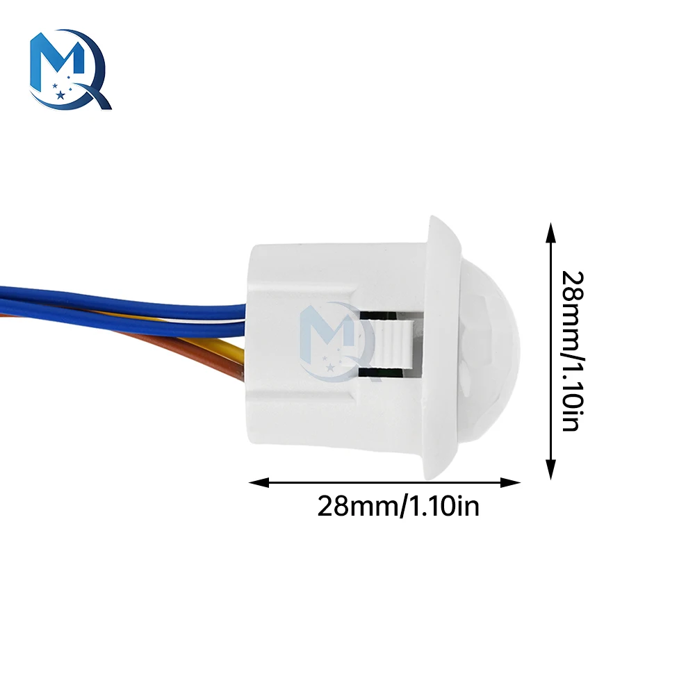 AC110-240V Non Adjustable Delay Embedded Human Infrared Sensing Switch