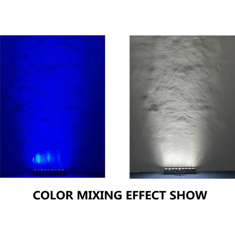 ABJF-Control remoto RGBW 4 en 1 9X12w LED arandela de pared tira larga luces de teñido de escenario DJ Bar estroboscópico enchufe de la UE