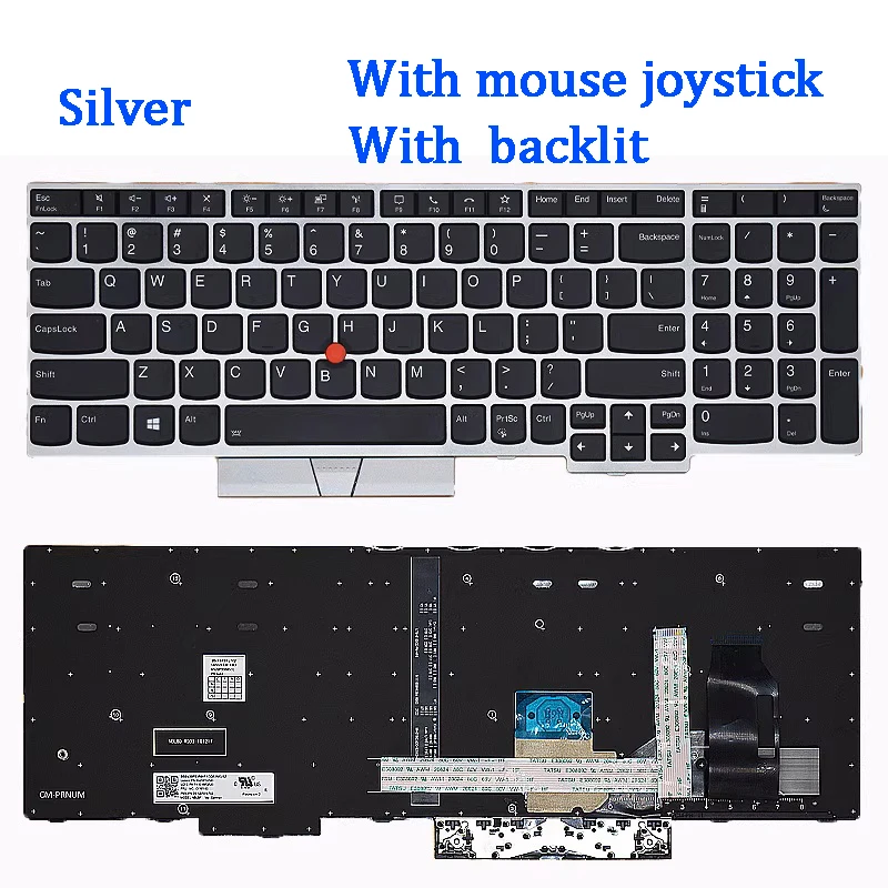 New Original Laptop Keyboard For Lenovo Thinkpad E580 E585 T590 E590 E595 L580 L590 P52 P53 P72 P73 R590 T15 P15S