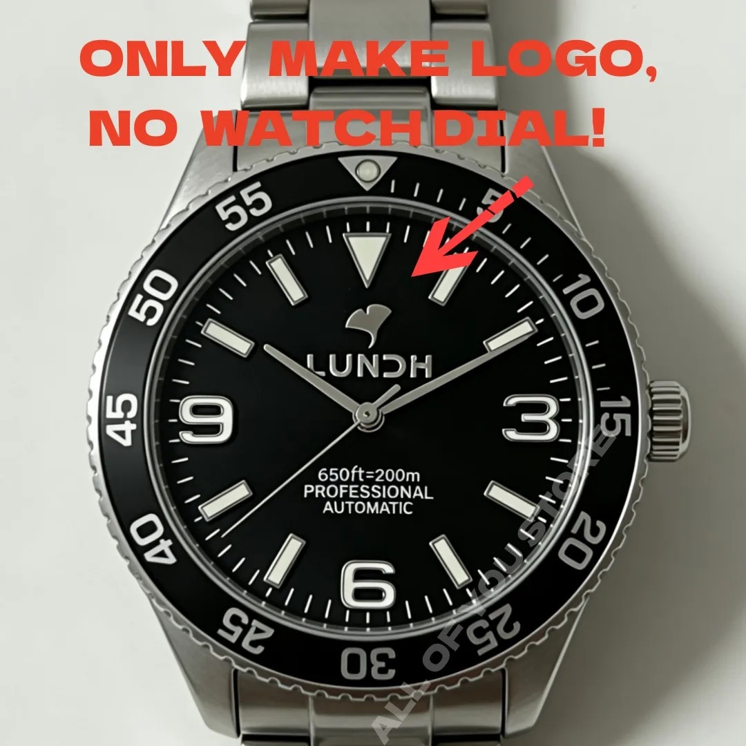 Autocollant de cadran de montre personnalisé en métal doré, 28.5mm NH35 36, étiquette auto-adhésive en argent, petite marque, Logo 3D, gravure de nom personnalisée