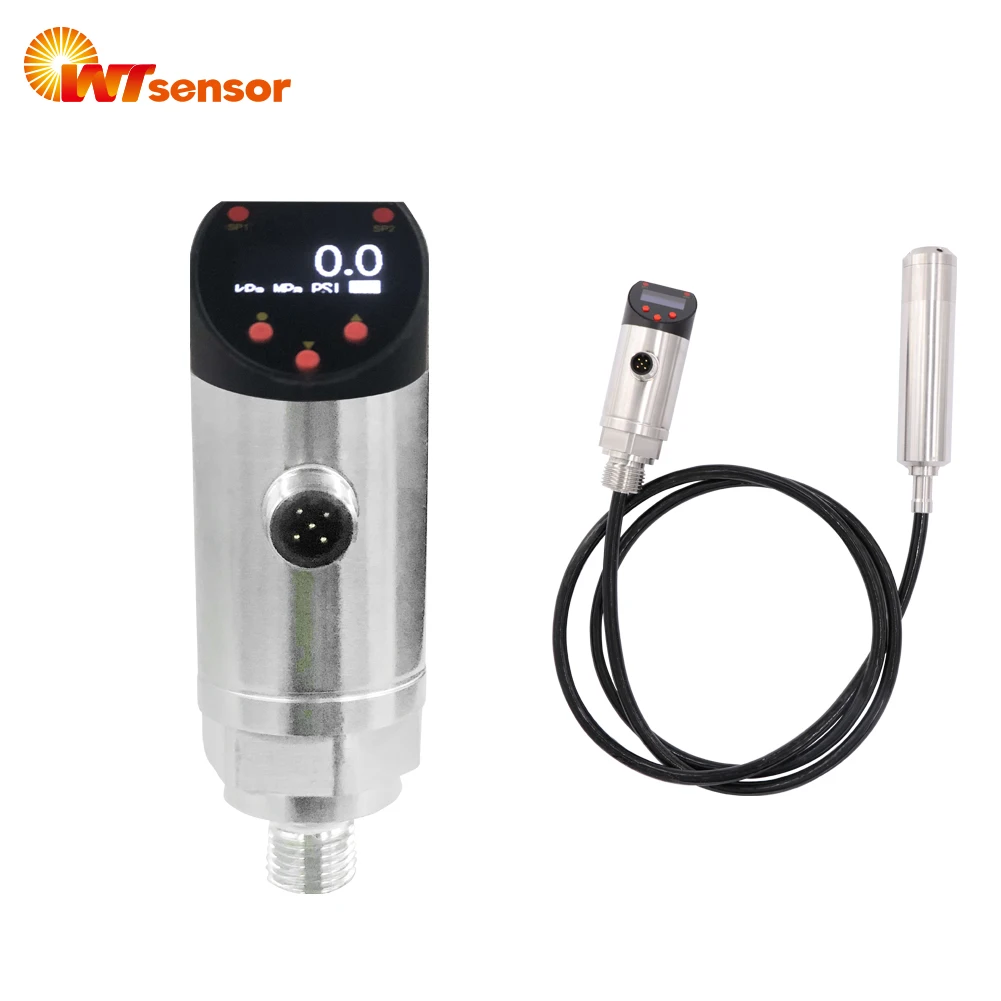 

WTsensor OEM Accuracy 0.2% 0.5% Optional Display 4-20mA NPN PNP Intelligent Digital Pressure Switch