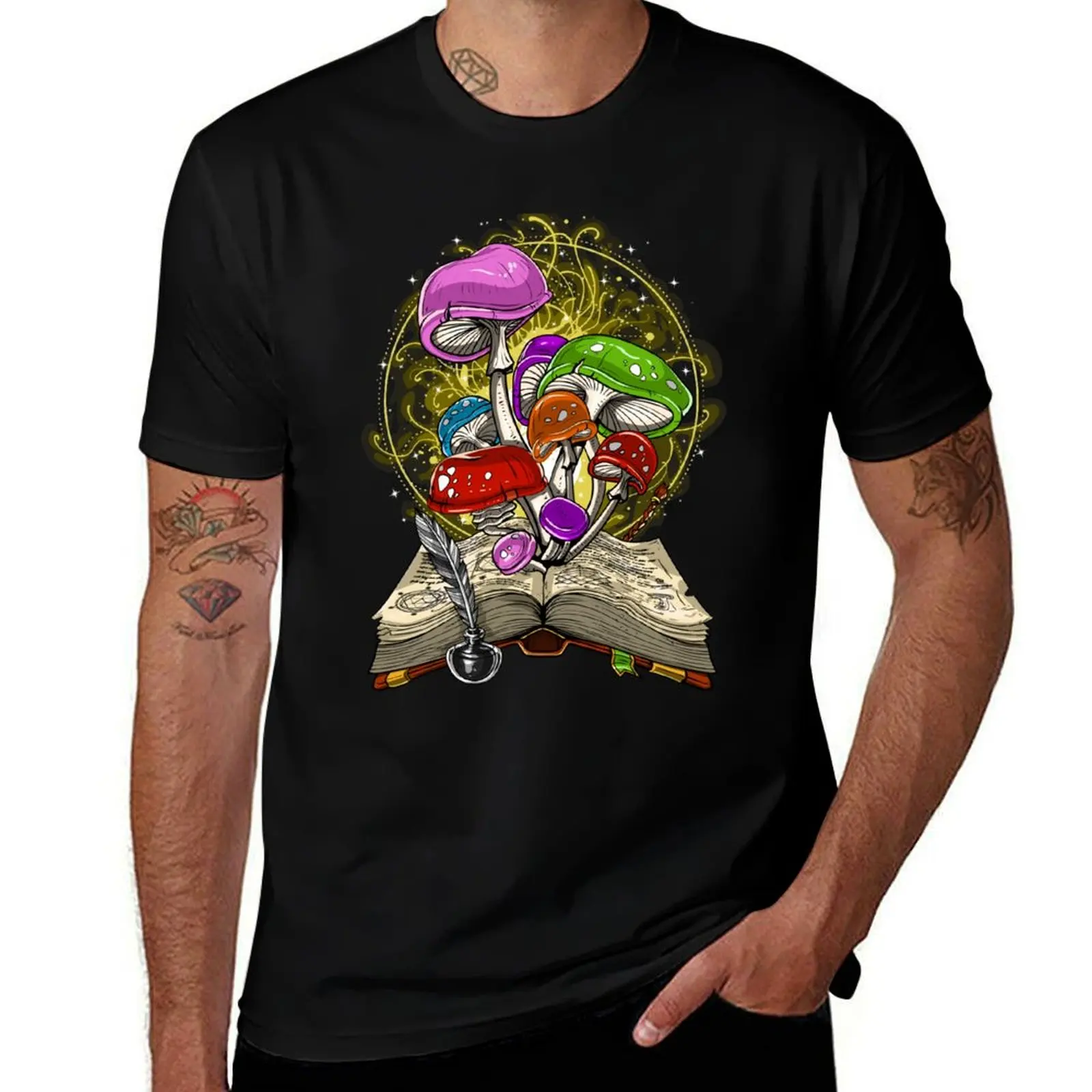 

Fantasy Magic Mushrooms T-Shirt t shirts designer t shirt man plain