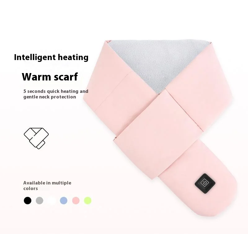 

USB Heated Neck Warmer Scarf With Electric Heating For Shoulder And Neck Thermal Comfort For Men Women