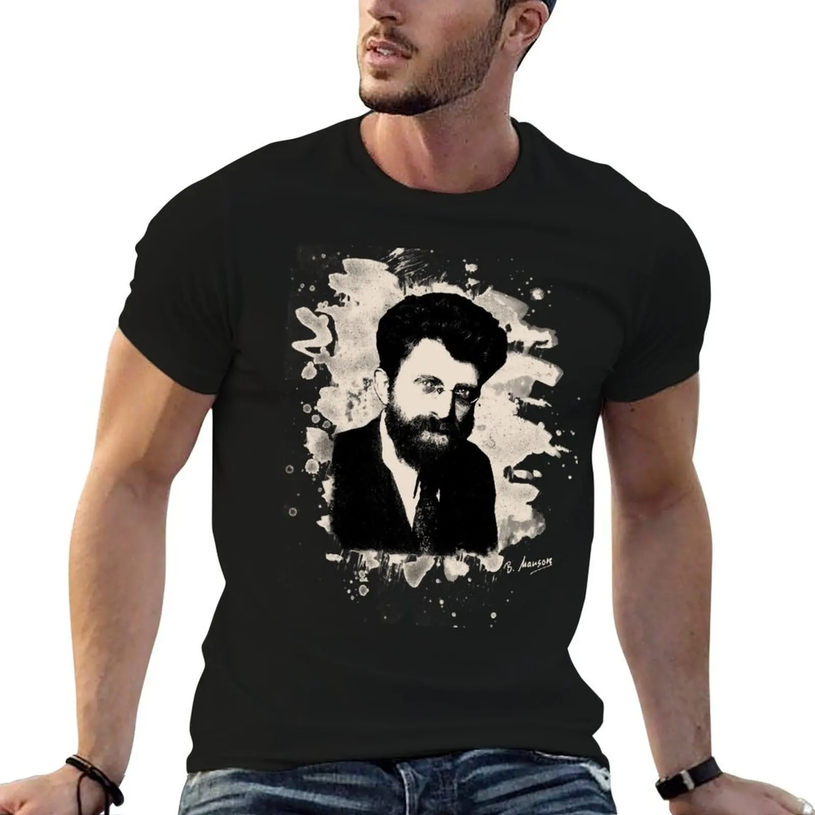 

Erich Mühsam tribute T-Shirt black cotton t-shirt plain for man package man t shirt summer T-Shirt
