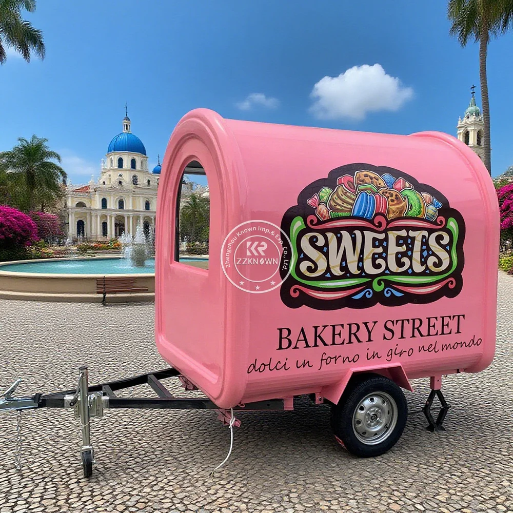 

Outdoor Coffee Bar Food Truck Mobile Custom Concession Mobile Pizza Snack Cart Fast Food Truck Trailer With Full Kitchen