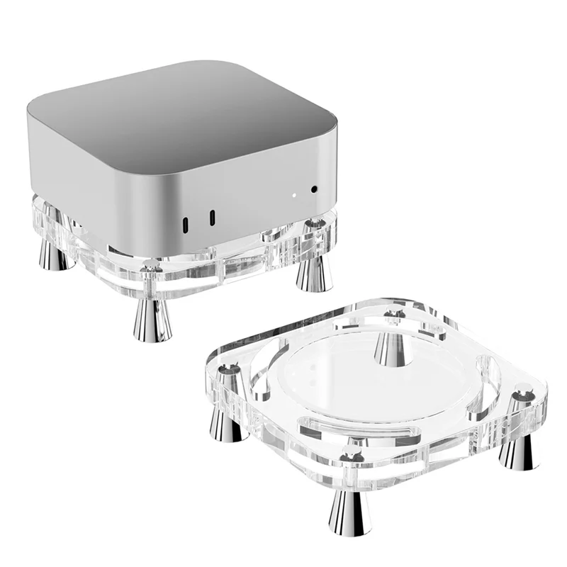 

GW-акриловая подставка для Mac Mini M4, настольная противоскользящая подставка для Mac Mini4, полая, предотвращает перегрев