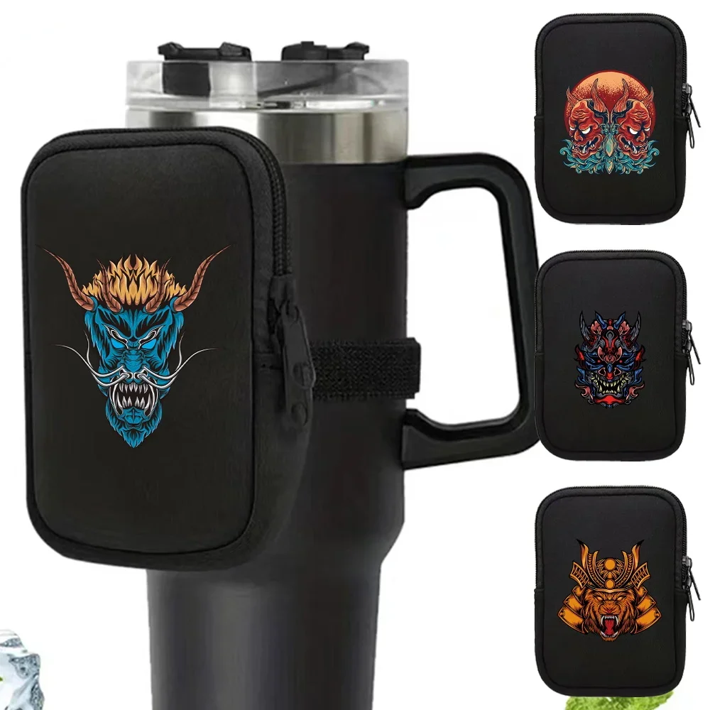 Water Bottle Pouch for Sports  Quencher 40oz Sports  IceFlow 20/30oz Monster Series Tumbler Pouch with Pocket for Cards Keys