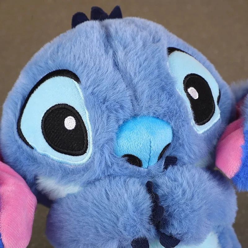 Disney Stitch Plush Doll Soothing toy With Air Bag Breathing Toys Cartoon Baby Sleeping Companion Sound Soothing Musical Gifts