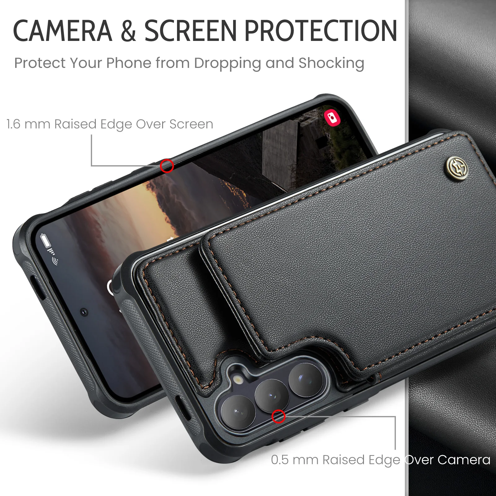 For Samsung Galaxy S26 Plus,Caseme-C22 Luxury Wallet Case Multiple Card Slot Stand PU Leather Back Cover Holder,Protective Shell