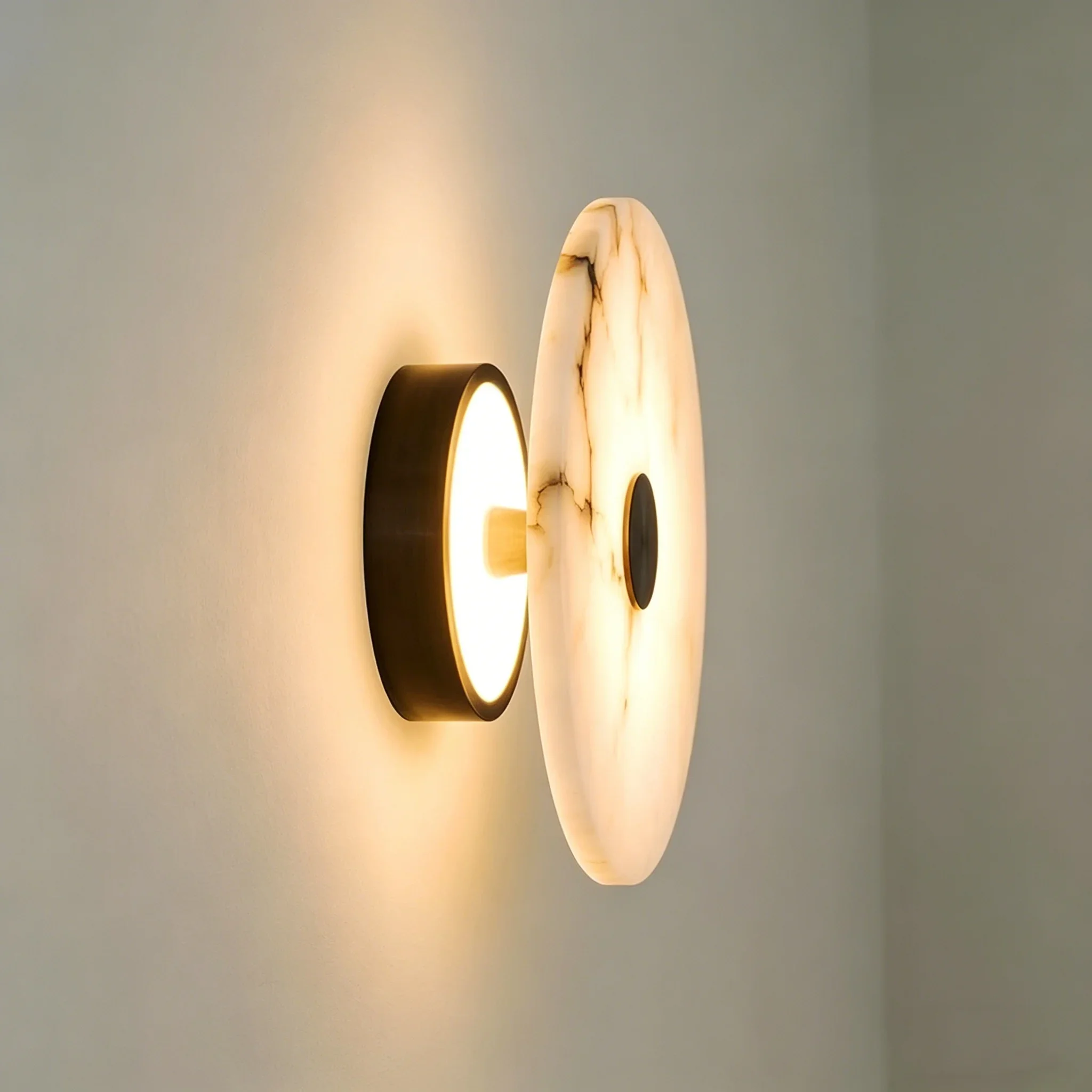 Spanish Marble LED Wall Light Natural Stone Living Room Wall Lamp for Bedroom Corridor Aisle Staircase Home Decor Wall Sconce
