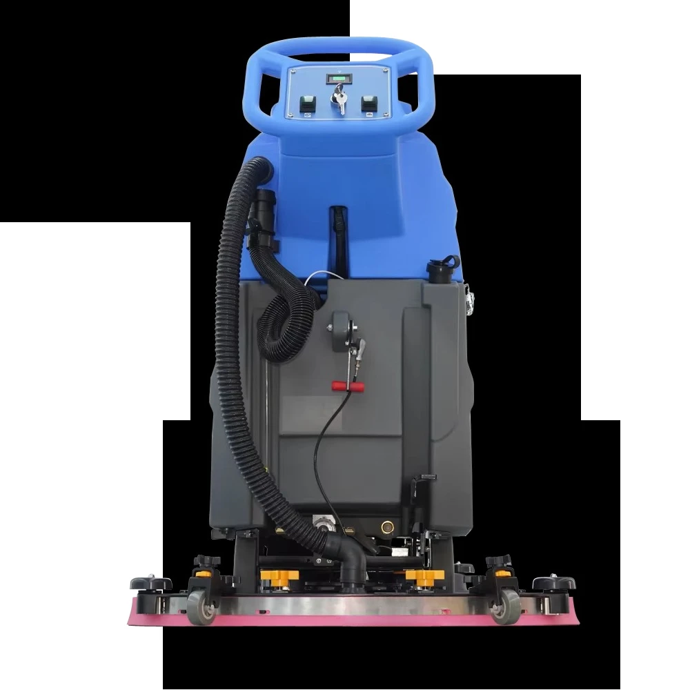 M4 550 واط معدات التنظيف بالدفع اليدوي 24 فولت غسالة الأرضيات التجارية بالدفع اليدوي غسالة الأرضيات الرخامية #4