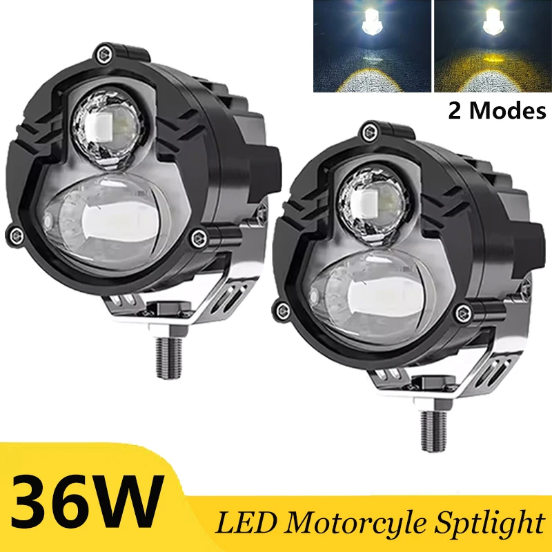 

Universal Super Bright White Yellow High Low Beam Spotlights Laser Headlights for Wrangler Super Penetrating Fog Lights 12V 24V