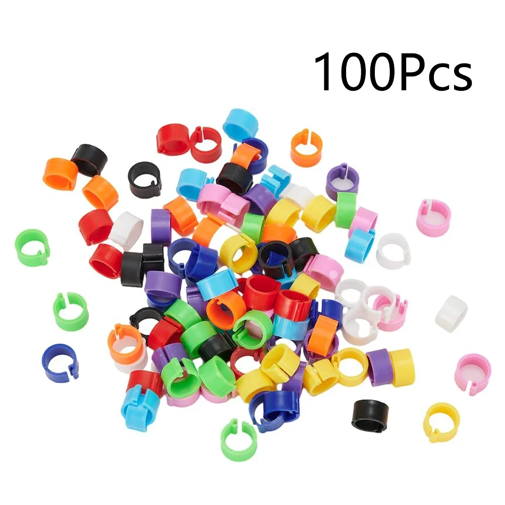 Juego de 10 colores de plástico reutilizable, 7mm/0,27 pulgadas, anillos para pollitos, banda para pierna de aves de corral, Clip de 8mm, útil, nueva oferta