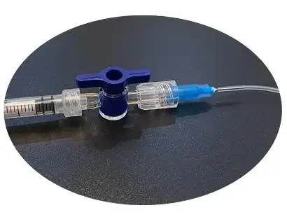 سائل دقيق مع صمام 2 طريقة 3 طرق داخل وخارج Luer PEEK موصل PDMS رقاقة زجاجية مجموعة توصيل أنبوب ناعم وصلب