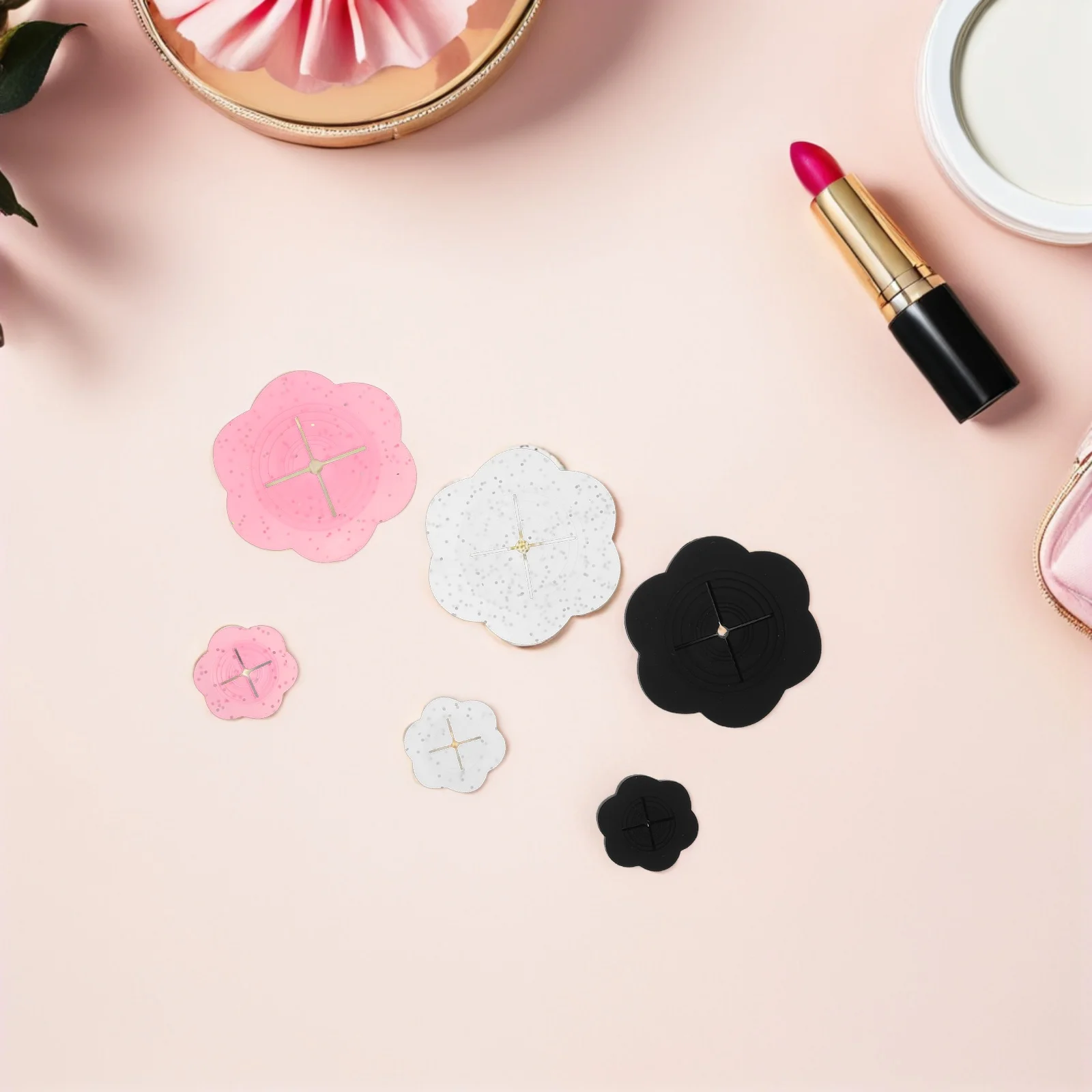 

6pcs Invisible Shirt Cinch Clip Adjustable Silicone Waist Tightener For Women Reusable Clothing Cinch Ring Dress Blouse