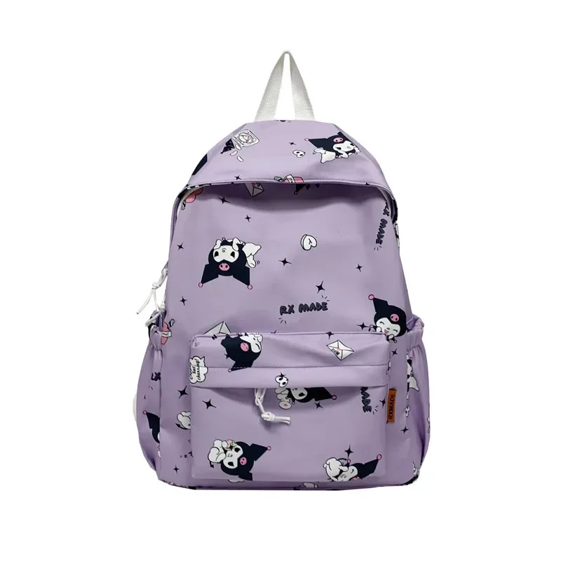 

Sanrio Kuromi Kids Waterproof Backpack Kawaii School Bag Anime Travel Shoulder Bag Laptop backpack Girl Fashion Bag Gift Mochila