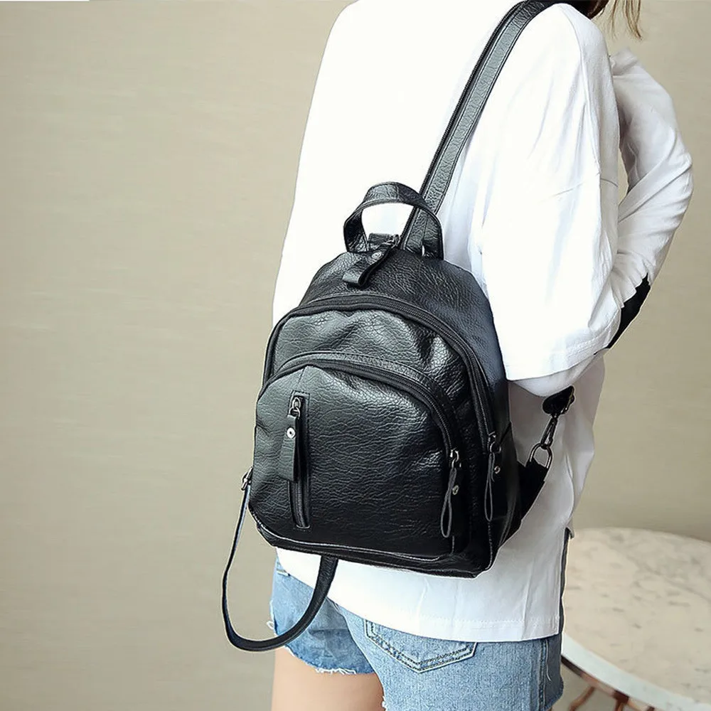 Women Girl Multifunction Shoulder Bookbags School Bag Cute Fashion Backpack   Women'S Handbag Sac à Mains Femme Bolsos Mujer