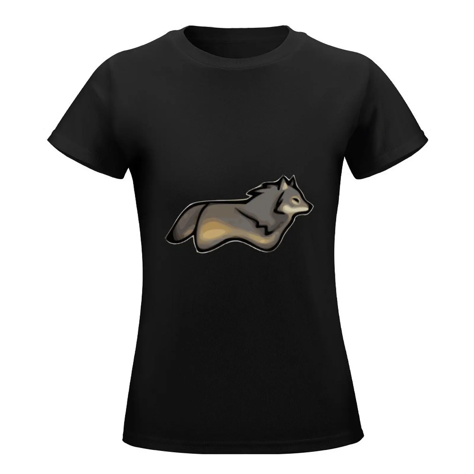 Rimworld Timber Wolf Aniimal66 T-Shirt Female clothing cute clothes Short sleeve tee workout shirts for Women