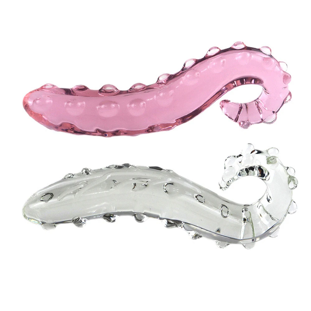 Pink Hippocampus Glass Dildo Realistic Dildo Sex Adults Toys Long Butt Plug Sex Toy for Women Glass Anal Plug Adult Toys