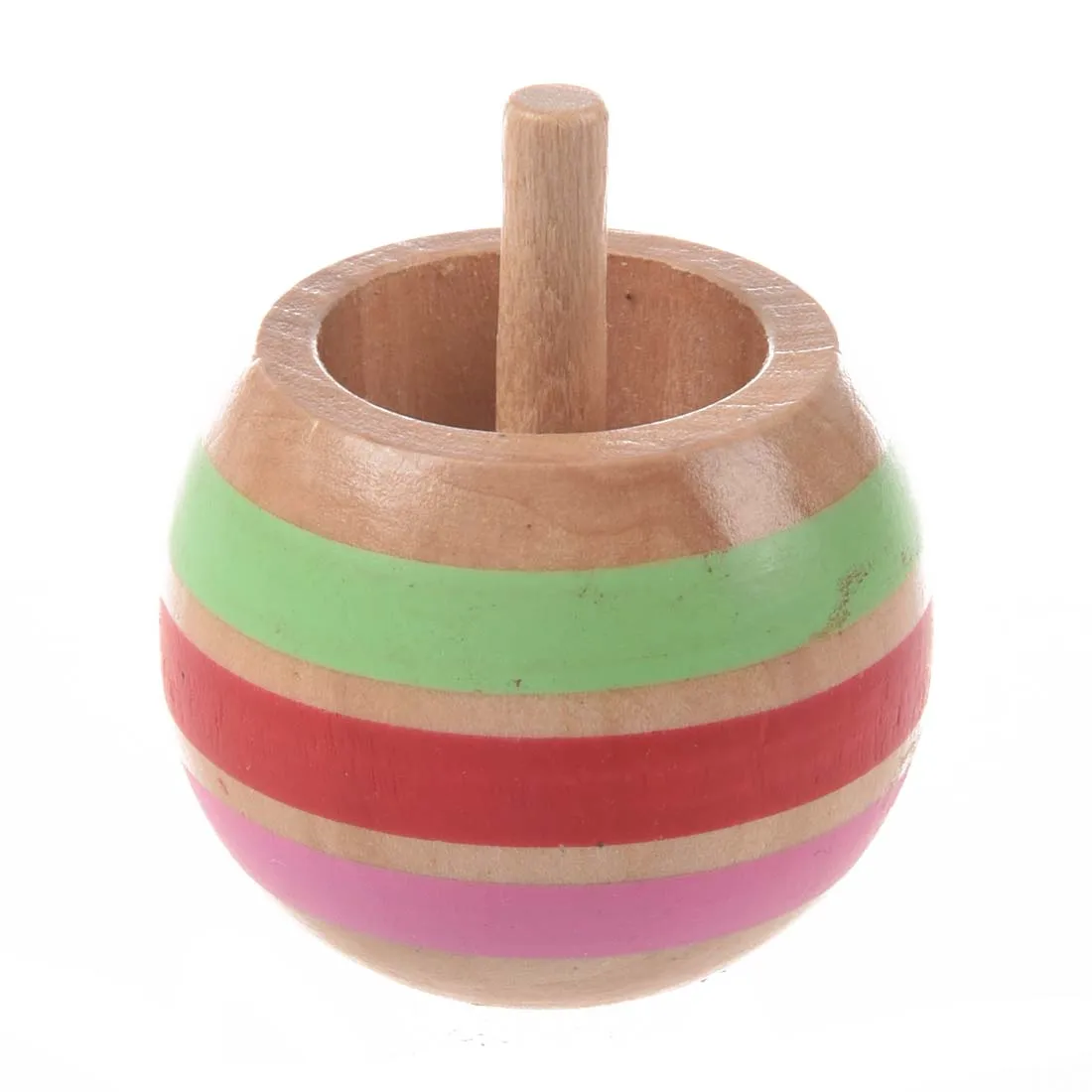 3pcs Wooden Colorful Spinning Top Kids Toy 3 Sizes for Children Above 3 Years Old