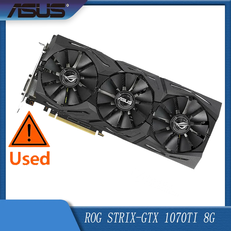 بطاقة رسومات الألعاب ASUS GeForce GTX 1070 Ti ROG STRIX سعة 8 جيجابايت GDDR5 #1