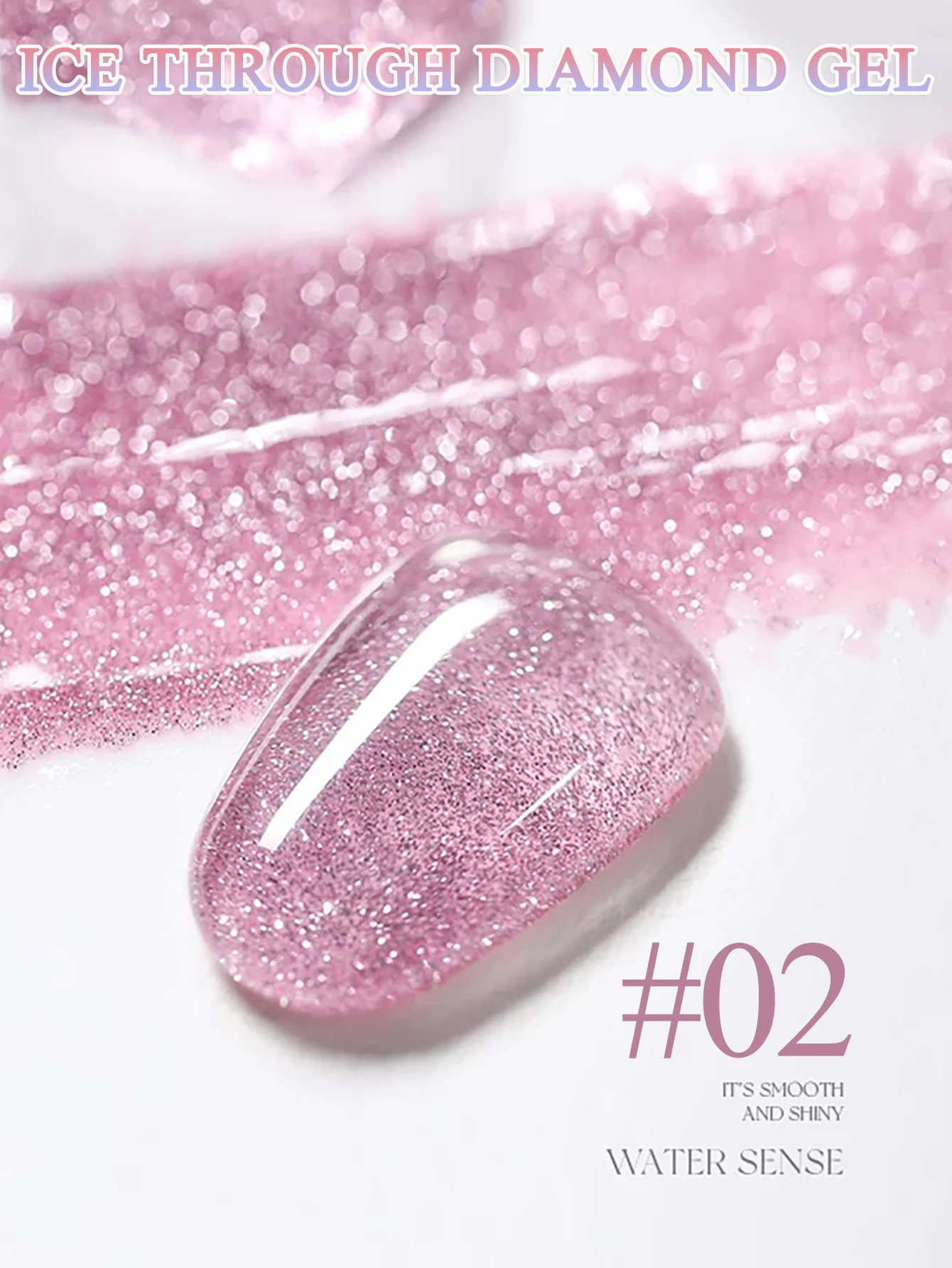 1 قطعة TC 2025 جديد الجليد شفافة كسر الماس هلام مسمار البولندية عاكس السماء المرصعة بالنجوم الماس فلاش غرامة الماس هلام مسمار الفن