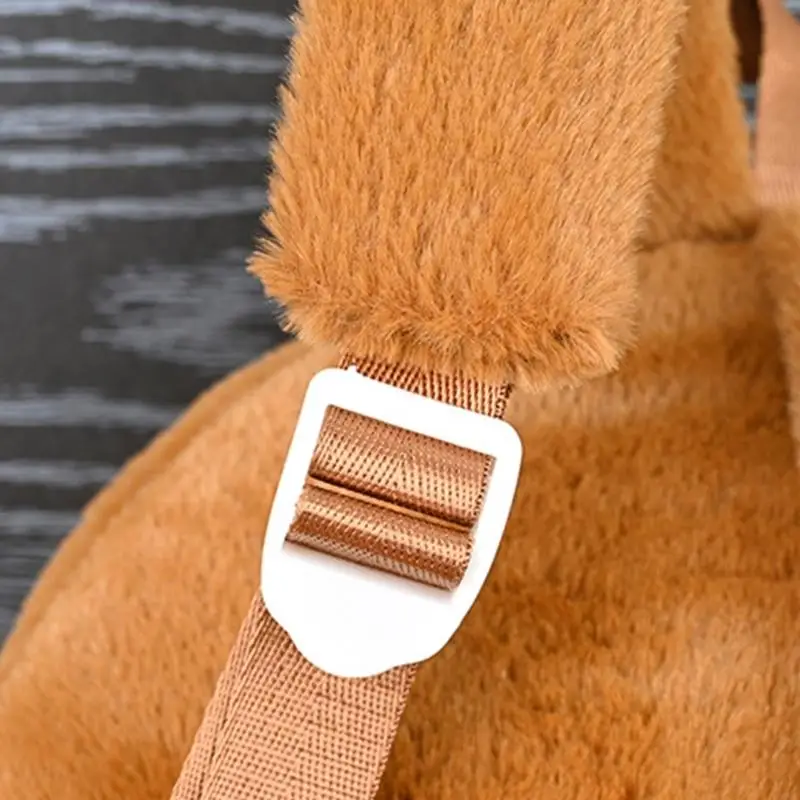

39BD Plush Capybara Backpack Casual Bag Daypack Funny Capibala Bag Purse Handbag