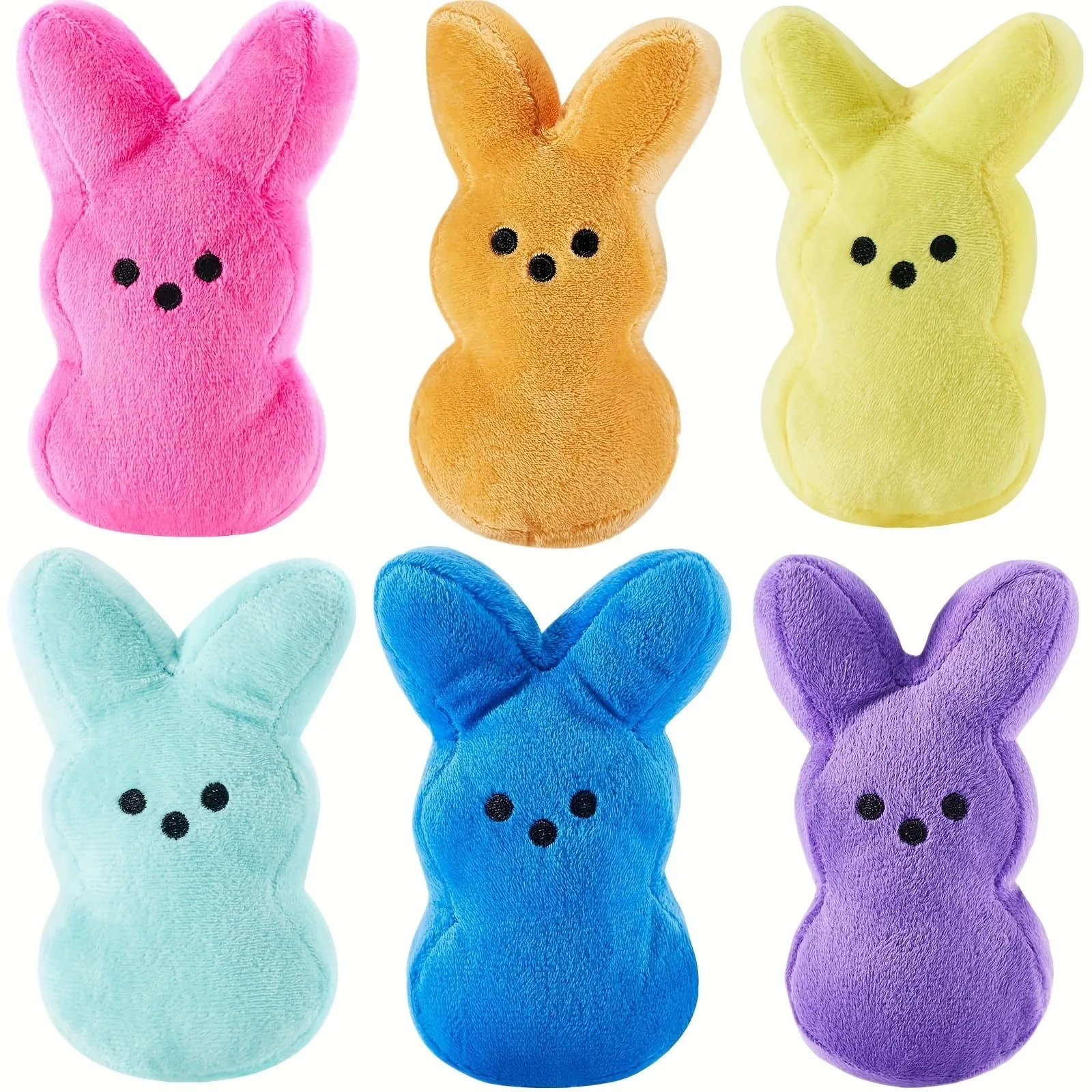 

13cm Adorable Easter Peeps Bunny Plush Toys Cartoon Rabbit Toys Soft Stuffed Animal Toys Home Decoration Kawaii Bunny Gifts