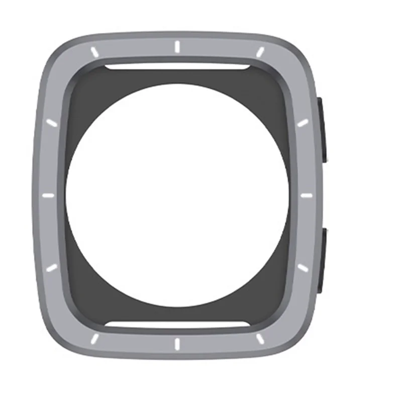 

ABMF-For Amazfit Active 2 Square/Active 2S Square Protective Saphire Glass Watch Case Metal Gray