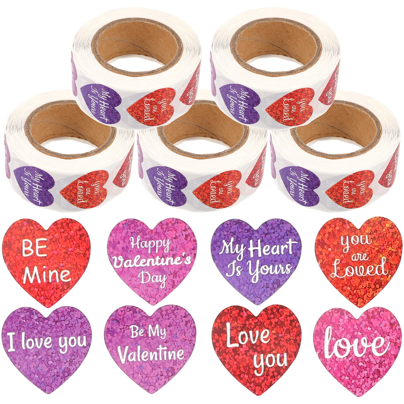 

5 шт. самоклеящаяся этикетка в форме сердца для подарочной упаковки, конверты на день святого Валентина, уплотнительные наклейки, декоративные этикетки для подарочной коробки