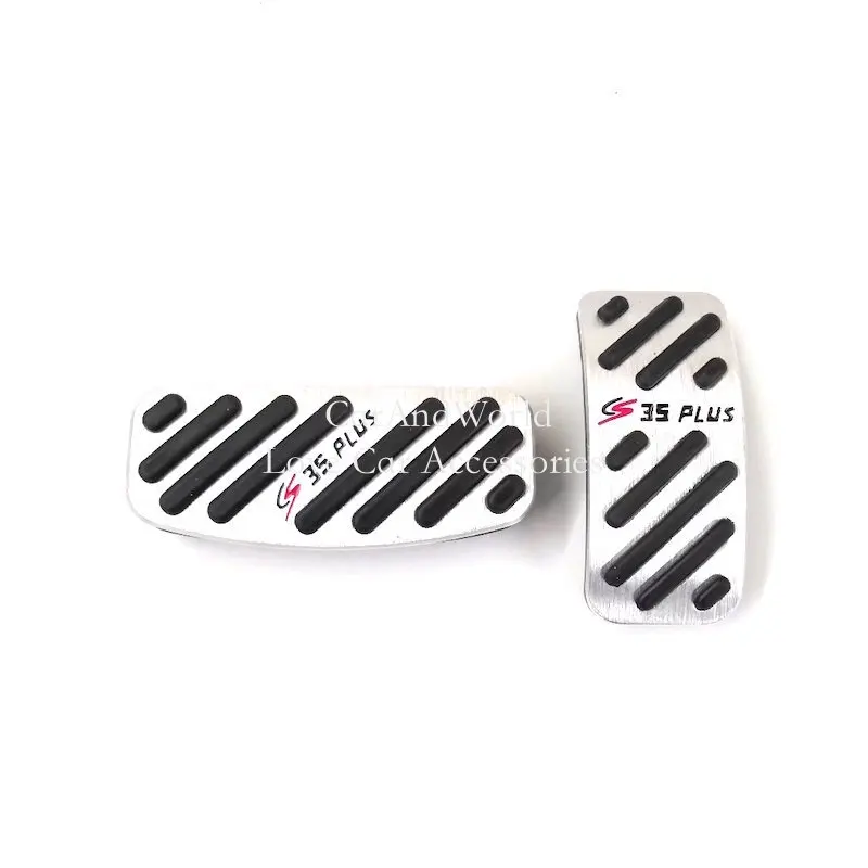 Aluminium Alloy Car AT MT Foot Rest Accelerator Gas Pedal Brake Cover Non-slip Pads For Changan CS35 CS35plus CS55 2012-2023