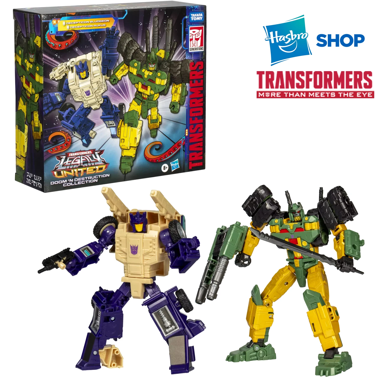 Hasbro Transformers Legacy United Doom ‘n Destruction Collection 2-Pack New Action Figure