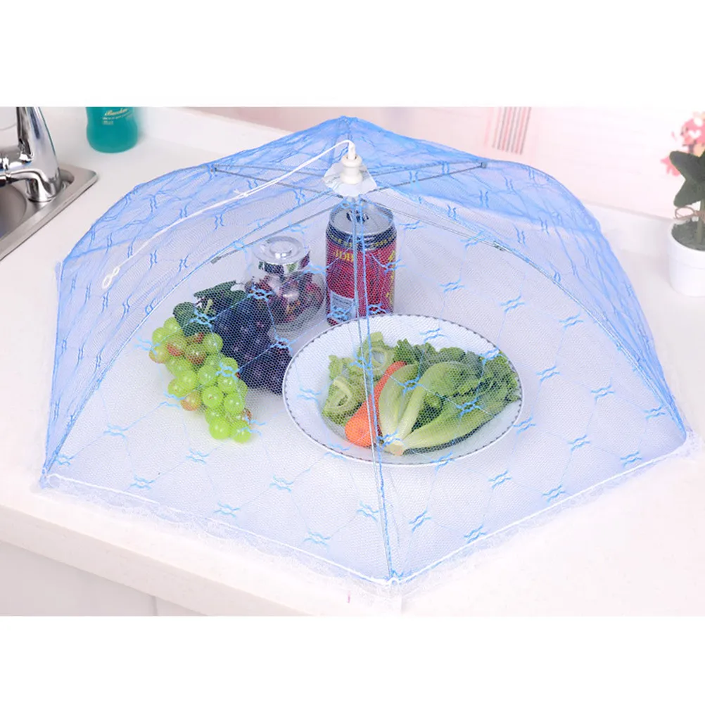 

Складной кружевной чехол-тент для еды: защита от насекомых и мух, сохранение чистоты продуктов для пикника, барбекю, вечеринки у бассейна, кемпинга