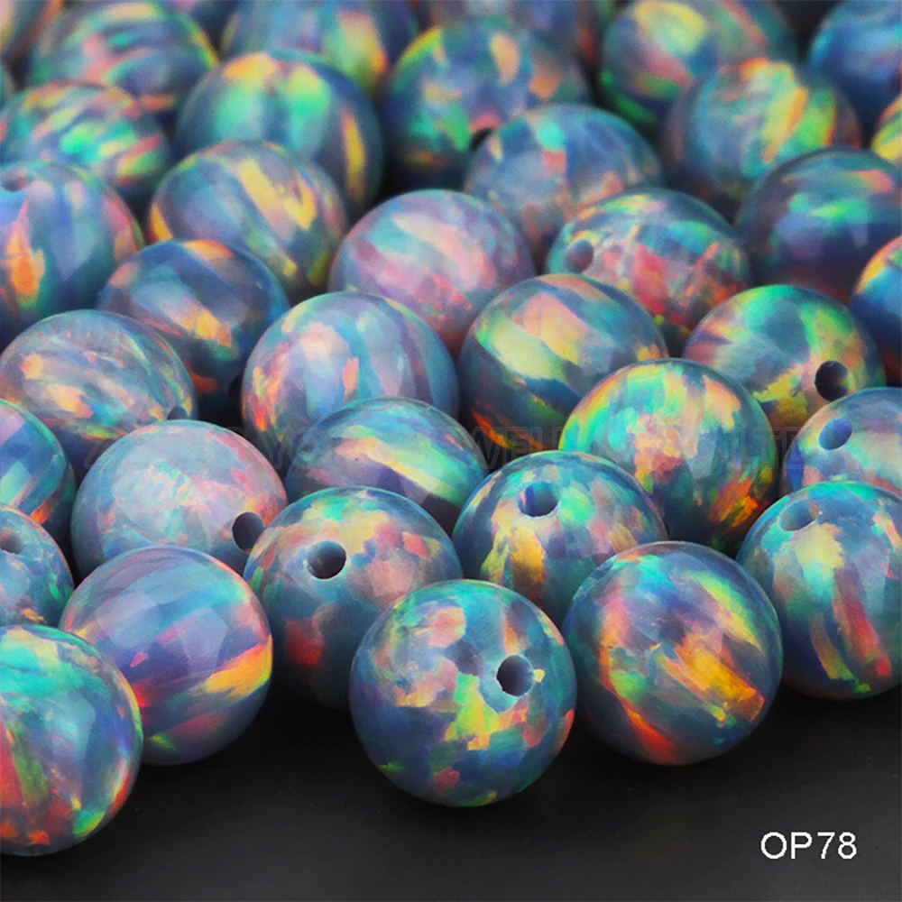 20/50pcs Grey Beads For Jewelry Making 2mm--8mm Resin Opal Flash Beads Full/half/no Hole