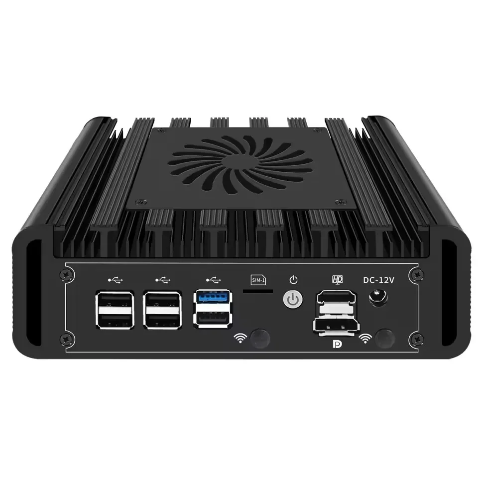 BKHD Solid Mini PC 2x10G SFP+ 3x2.5G LANs Intel i3 N305 N150 N100 Firewall Computer DDR5 Server Host Proxmox pfSense OPNsense