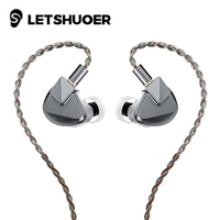Letshuoer S12 Ultra Earphone 14.8mm Large Planar Magnetic Driver Hi-Fi In-Ear Monitors Gaming Earbuds with DAC Cable 3.5mm+4.4mm