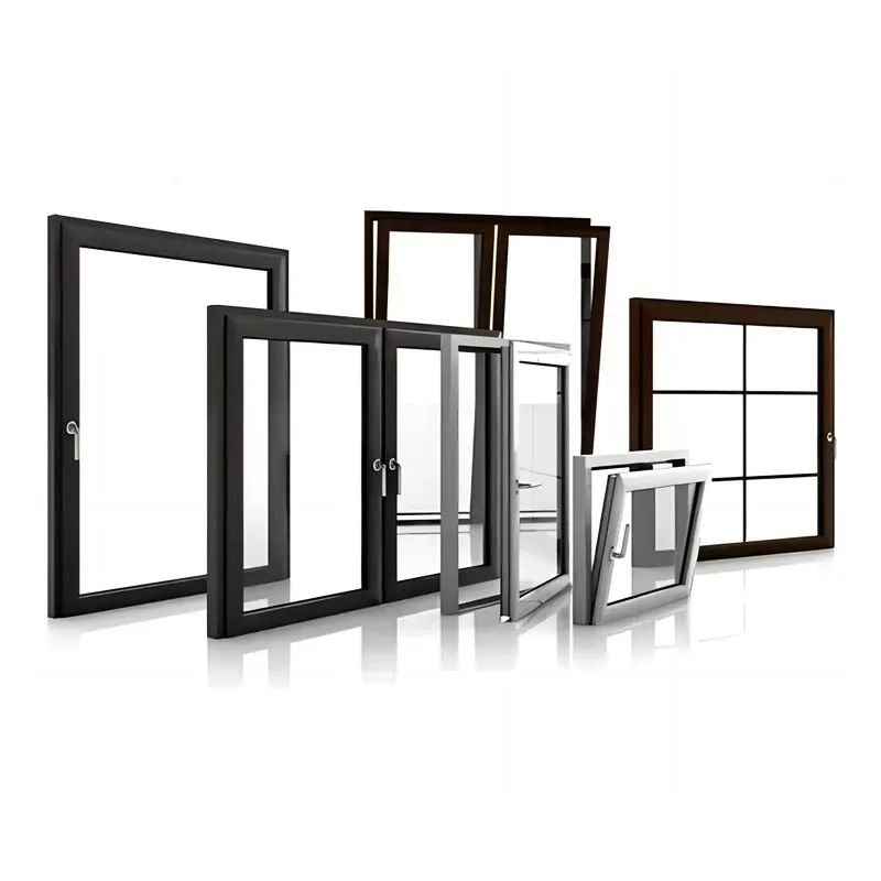 80 88 Series UPVC Window Extrusion Profile PVC Sliding Windows Profiles