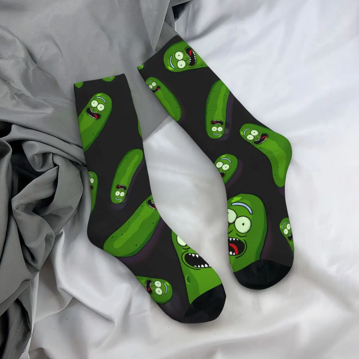 Pickled Cucumber Unisex 3D Print Mens Socks Innovatively Middle Tube Harajuku Sock