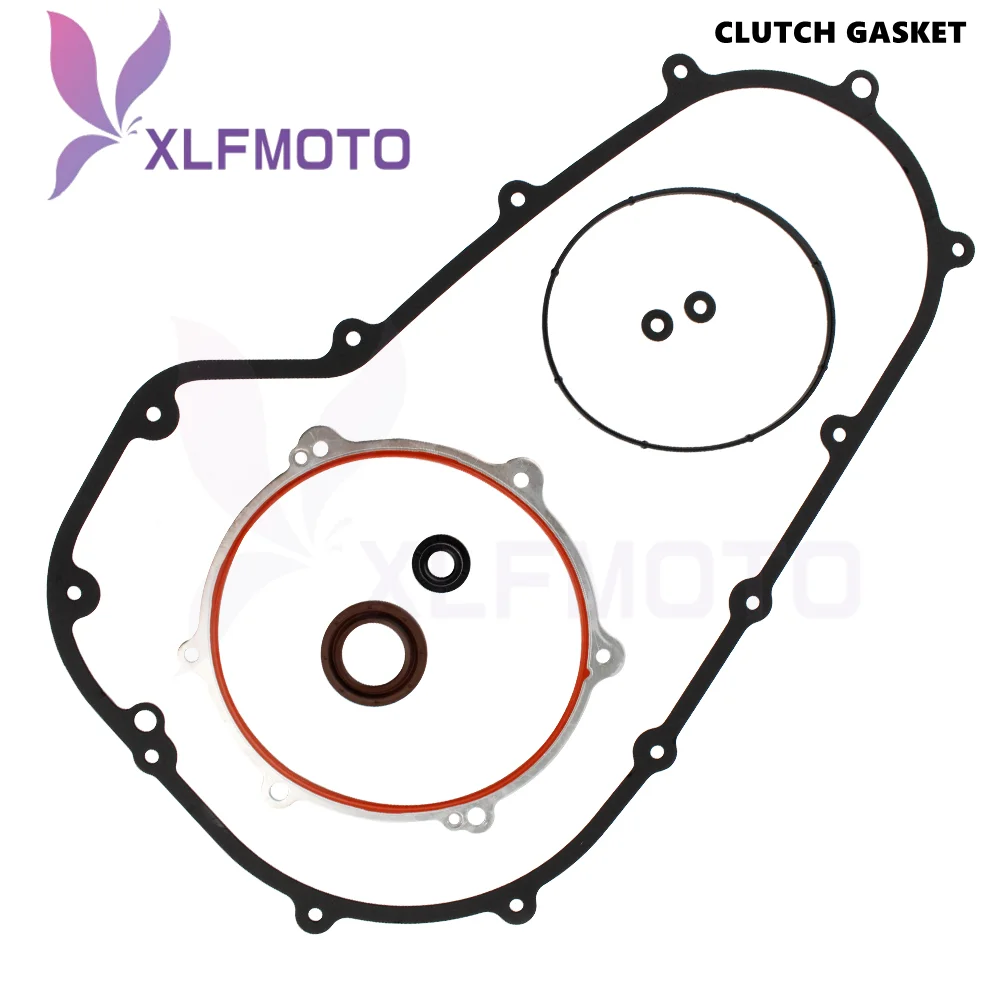 

Clutch Primary Cover Gasket Kit For Harley Touring Road King Road Glide 07-17 Davidson Electra Glide Ultra Limited FLHT T Models