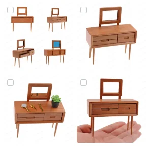 1:12 Doll house miniature dresser model, Nordic mini furniture, dresser ornament BJD baby house accessories
