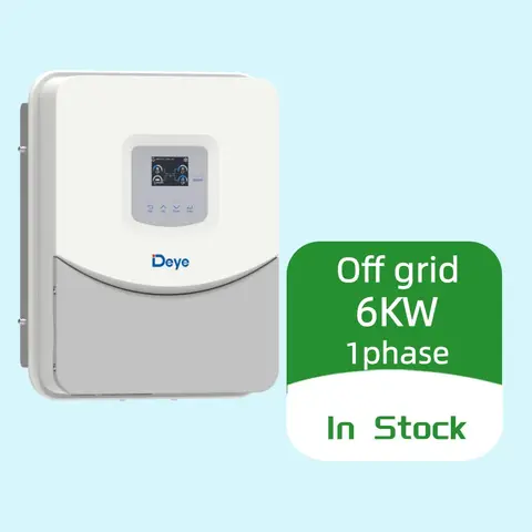 Deye 6KW Inverter 6000w Single Phase 1 Phase IP65 Low-voltage 50/60Hz Off Grid Solar Inverter SUN-6K-OG03LP1-EU-AM1