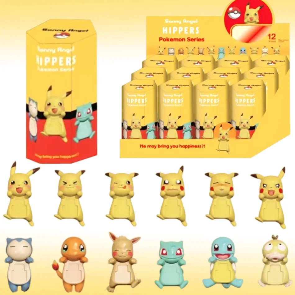 

7CM Model Hot Anime Pokémon Series Blind Box Pikachu PVC Figure Model Desktop Decoration Doll Phone Ornaments Holiday Gift New