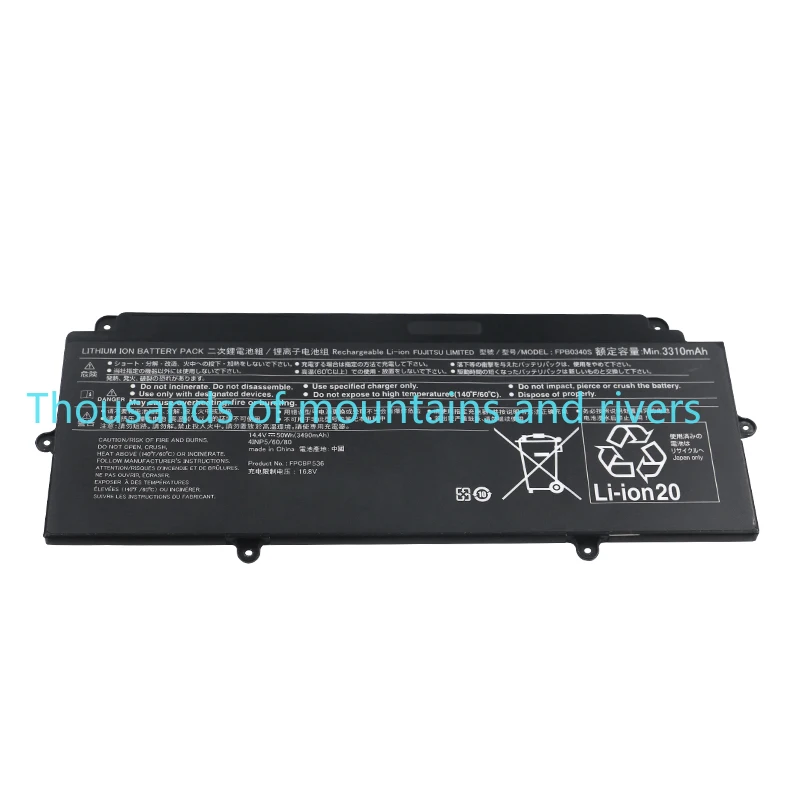 

14,4 В 50 Вт 3310 мАч FPB0340S аккумулятор для ноутбука Fujitsu FPCBP536 LifeBook U937 U938 U939 U939X CP737634-01